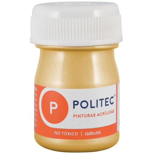 Pintura Acrílica Frasco con 20 ml Oro Politec