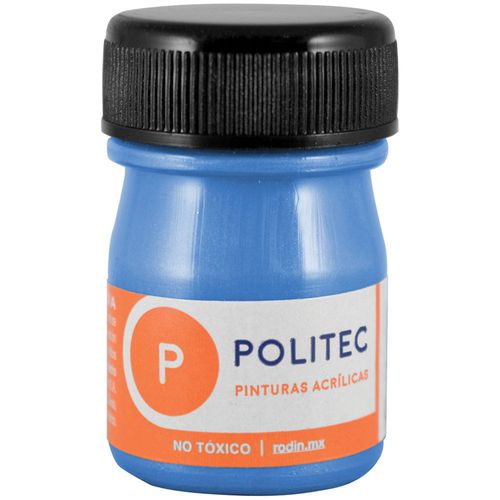 Pintura Acrílica Frasco con 20 ml Azul Metálico Politec