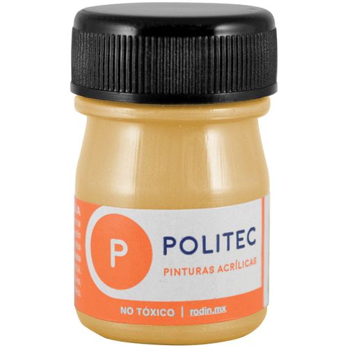 Pintura Acrílica Frasco con 20 ml Ocre Metálico Politec
