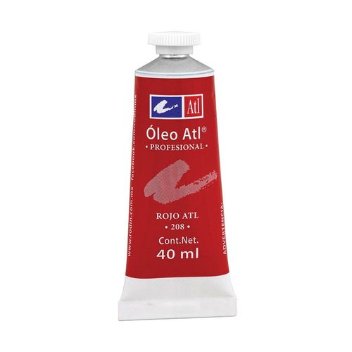 Pintura Óleo Tubo con 40 ml Rojo ATL