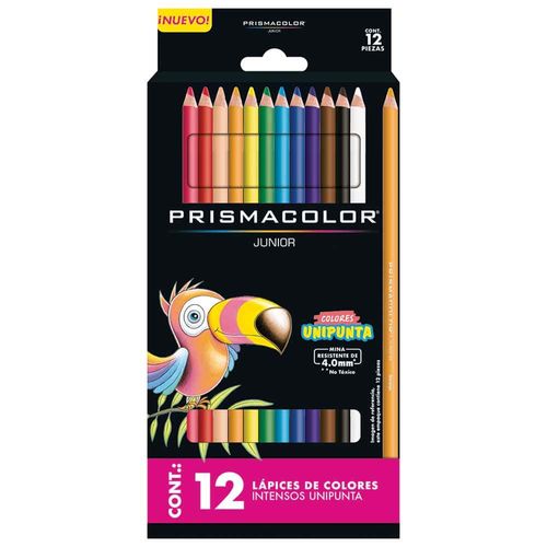 Lápices de Colores Caja con 12 Piezas Largos Redondos Prismacolor