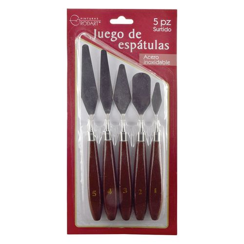 Espátulas Metálicas Blíster con 5 Rodart