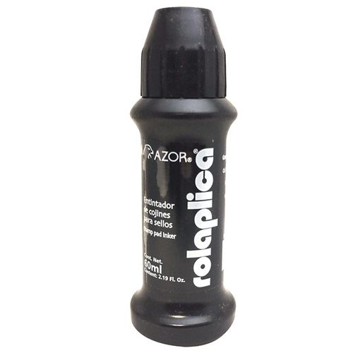 Tinta para Sellos 60 ml Negro Rolaplica