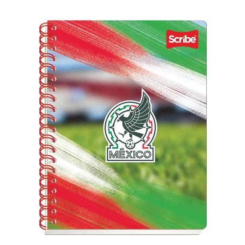 Cuaderno Espiral de 100 Hojas Profesional Cuadro Chico Selección Mexicana México Scribe 1085672