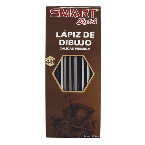 Lápiz para Dibujo 4H Caja con 10 Piezas Smart Sketch