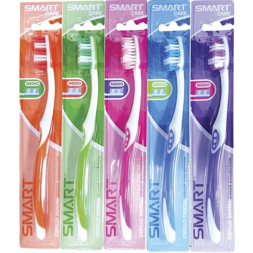 Cepillo de Dientes Adulto Cajas con 10 pzas Smart Care
