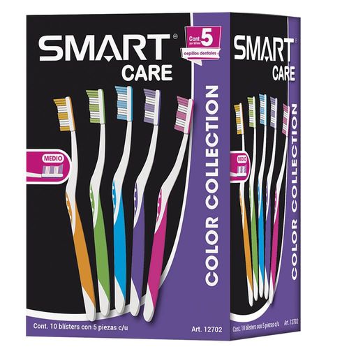 Cepillo de Dientes para Adulto Caja con 10 Blisters Smart Care