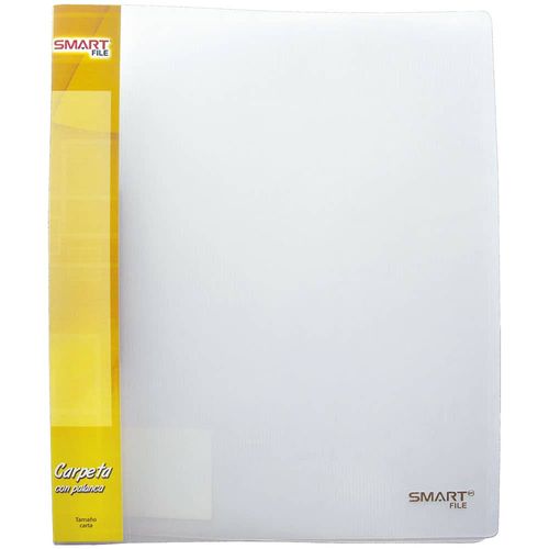 Carpeta de Plástico Tamaño Carta con Palanca Cristal Transparente Smart