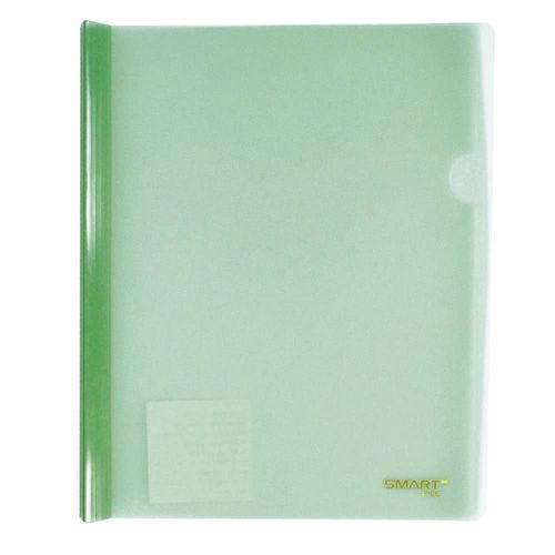 Folder de Plástico Tamaño Carta con Costilla Grande 15 mm Verde Transparente Smart