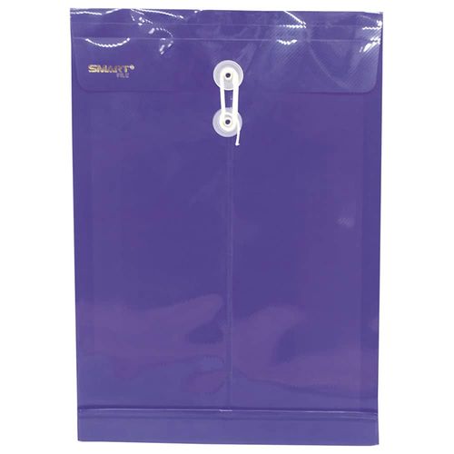 Sobre Bolsa Plástico Tamaño Oficio Vertical Morado Smart