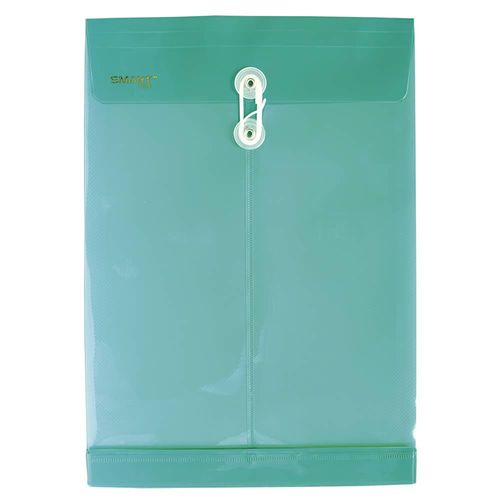 Sobre Bolsa Plástico Tamaño Oficio Vertical Verde Smart