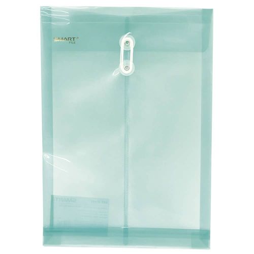 Sobre Bolsa Plástico Tamaño Oficio Vertical Verde Transparente Smart