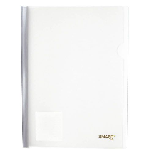 Folder de Plástico Tamaño Carta con Costilla Delgada de 7 mm Cristal Transparente Paquete con 5 Piezas Smart