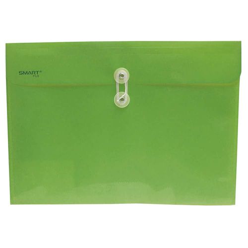 Sobre de Plástico con Rondana Tamaño Oficio Horizontal Verde Soldado