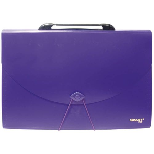 Archifuelle de Plástico Tamaño Oficio Cool Colors con Asa con 13 Separadores Smart
