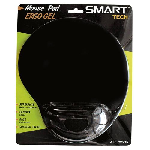 Mouse Pad Ergonómico Gel Negro (GL009) Smartech