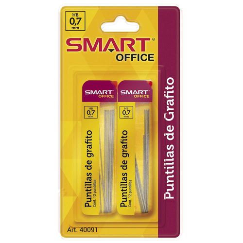 Puntillas para Lapicero de 0.7 mm con 2 Tubos de 12 Piezas Smart