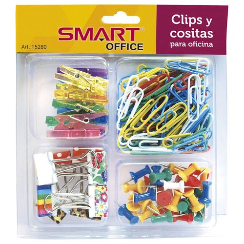 Clips y Cositas para Oficina Charola con 4 Divisiones Smart
