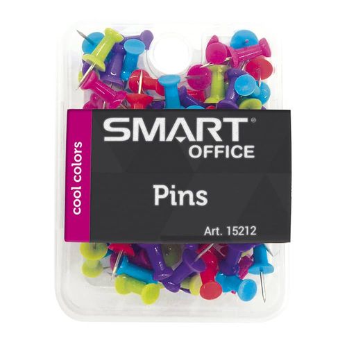 Pin de Plástico Cool Colors con 100 Piezas Smart