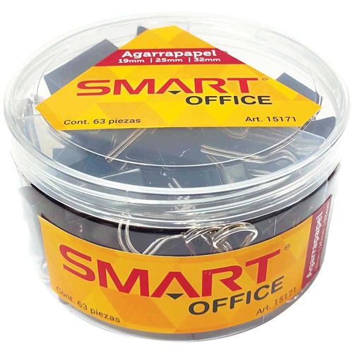 Agarrapapel Surtido Negro Estuche Con 63 Piezas Smart 07730039
