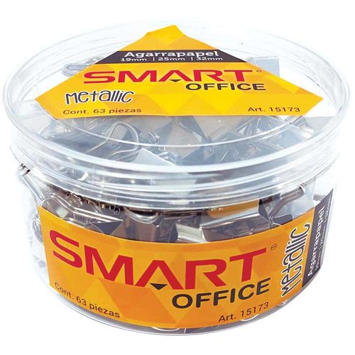 Agarrapapel Surtido Metal Estuche Con 63 Piezas Smart 07730041