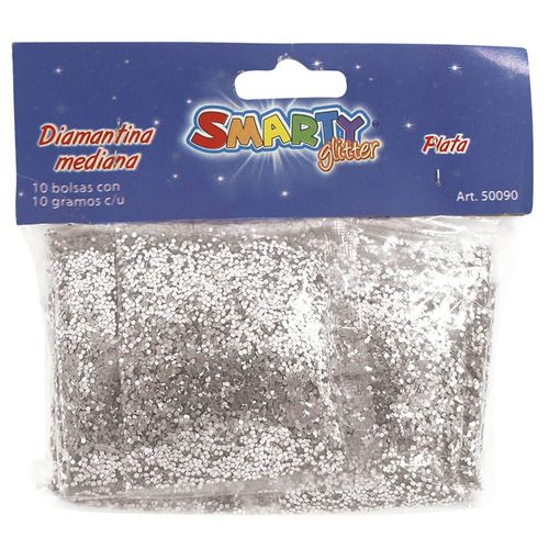 Diamantina Mediana con 10 g Plata Bolsa con con 10 Smarty