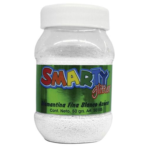 Diamantina Fina Bote con 50 g Blanco Azúcar Smarty