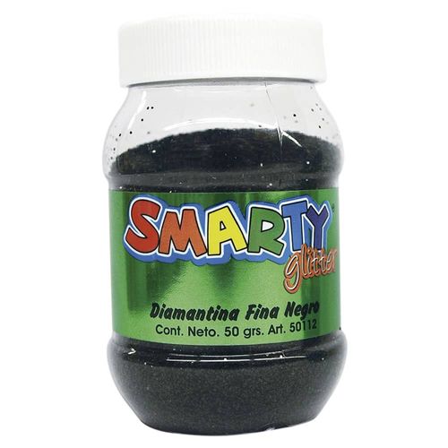 Diamantina Fina Bote con 50 g Negro Smarty