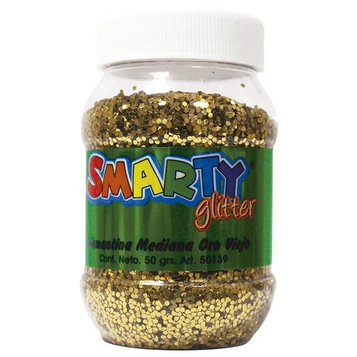 Diamantina Mediana Bote con 50 g Oro Viejo Smarty