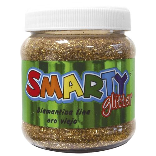 Diamantina Fina Bote con 200 g Oro Viejo Smarty