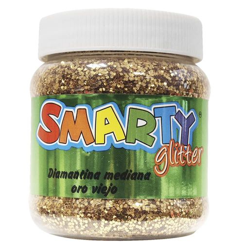 Diamantina Mediana Bote con 200 g Oro Viejo Smarty
