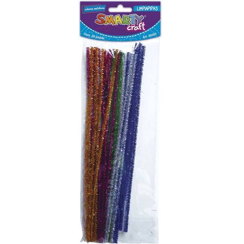 Limpiapipas Colores Metálicos Bolsa con 30 Piezas Smarty