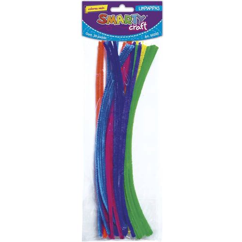 Limpiapipas Colores Neón Bolsa con 30 Piezas Smarty