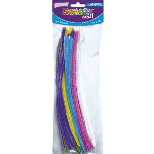 Limpiapipas Colores Pastel Bolsa con 30 Piezas Smarty