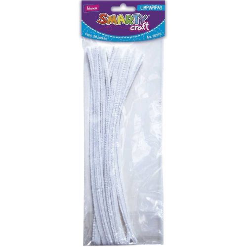 Limpiapipas Color Blanco Bolsa con 20 Piezas Smarty