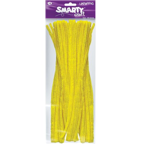 Limpiapipas Amarillo Canario Bolsa con 100 Piezas Smarty Craft 50270
