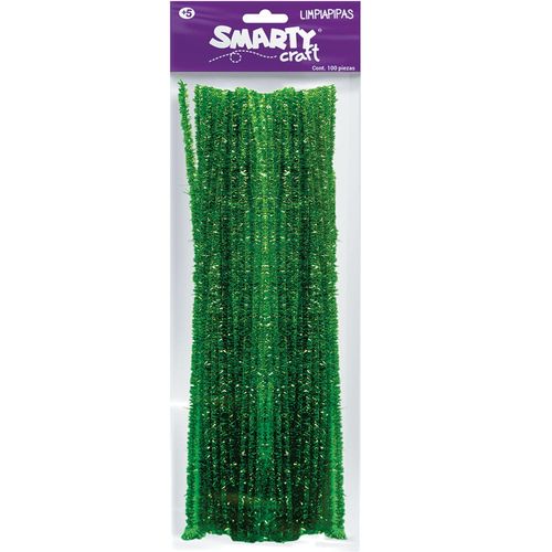 Limpiapipas Verde Metálico Bolsa con 100 Piezas Smarty Craft 50285