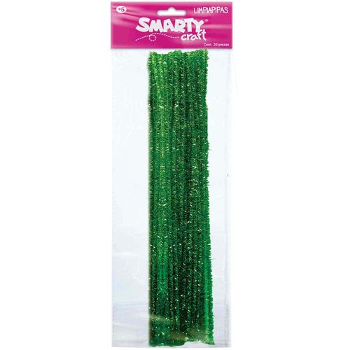 LIMPIAPIPAS VERDE METALICO BOLSA CON 20 PIEZAS SMARTY  06260103