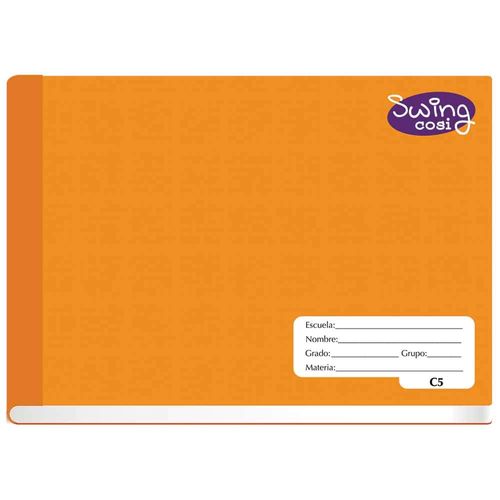 Cuaderno Cosido de 100 Hojas Italiano Cuadro Chico Swing Cosi 08212