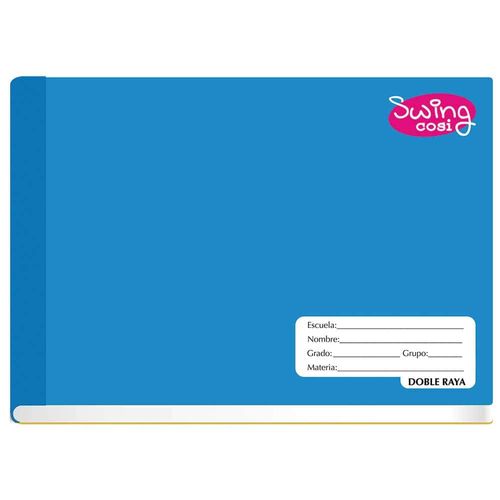 Cuaderno Cosido de 100 Hojas Italiano Doble Raya Swing Cosi 08214