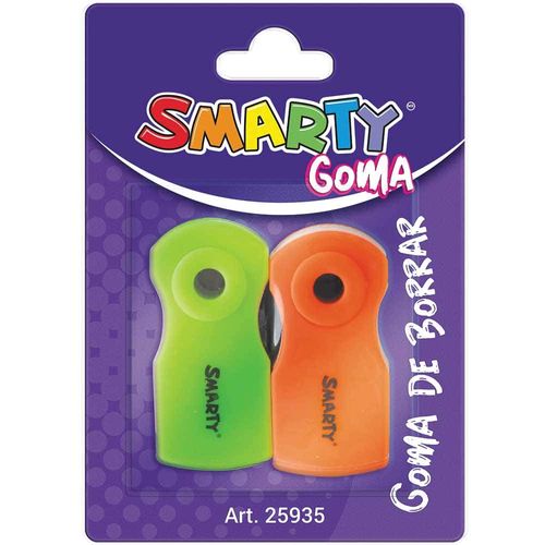 Goma de Borrar Navaja Mini Blíster con 2 Piezas Smarty