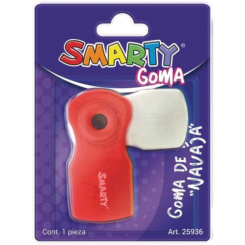 Goma de Borrar Navaja Blíster con 1 Pieza Smarty