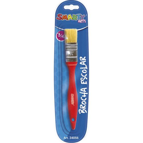 Brocha de Plástico Escolar de 3/4" Blíster Smarty