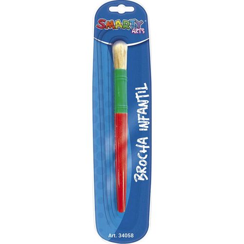 Pincel Escolar de Plástico Tipo Brocha Blíster Smarty