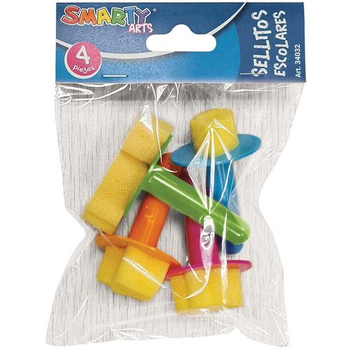 Esponja para Sello Escolar Bolsa con 4 Piezas Smarty 34032