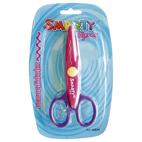 Tijera para Manualidades Ondas Cortas Blíster Smarty