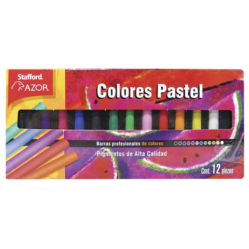 Pintura Barras Colores Pastel con 12 Stafford