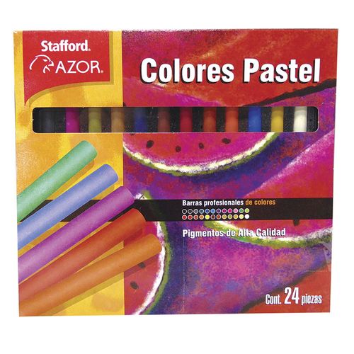 Pintura Barras Colores Pastel con 24 Stafford