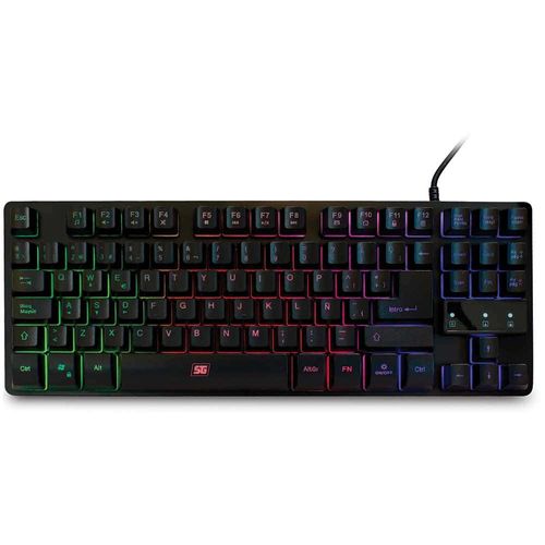 Teclado Gamer RGB, Alámbrico, USB, Negro (Español) Vorago Start the Game KB-503