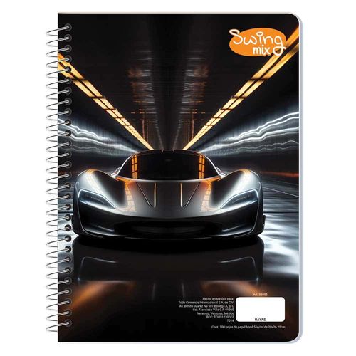 Cuaderno Espiral de 100 Hojas Profesional Blanco Swing Mix